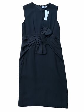 Kimora Lee Simmons NWT The Millicent Sleeveless Black Knot-Front Sheath Dress